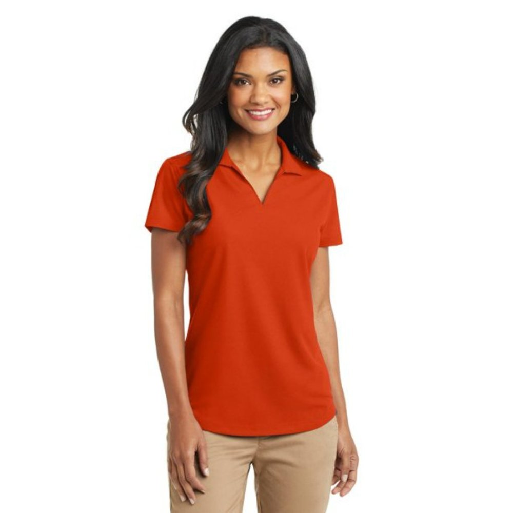 Port Authority orange polo type shirt XL